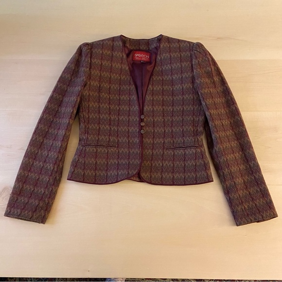 SASSON vintage wool-blend blazer. Classy. Size 6/7. - Picture 1 of 15